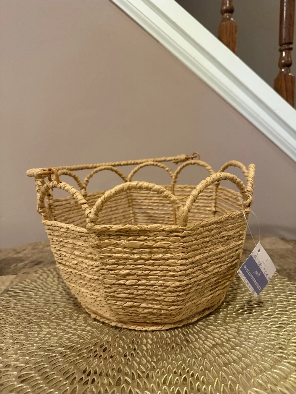 Woven Basket with Handle